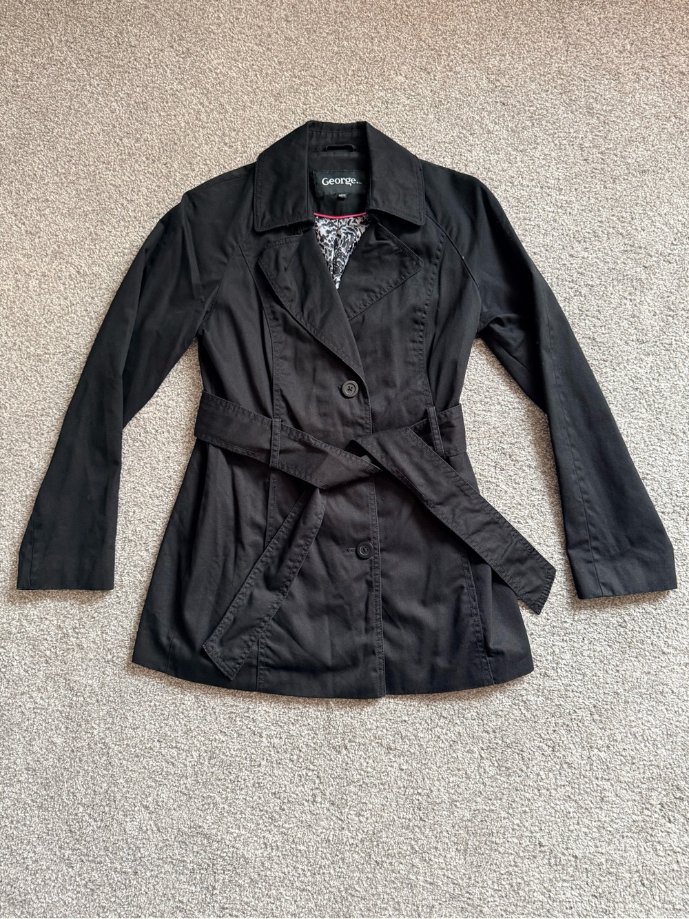 George Black Women's Belted Trench Coat